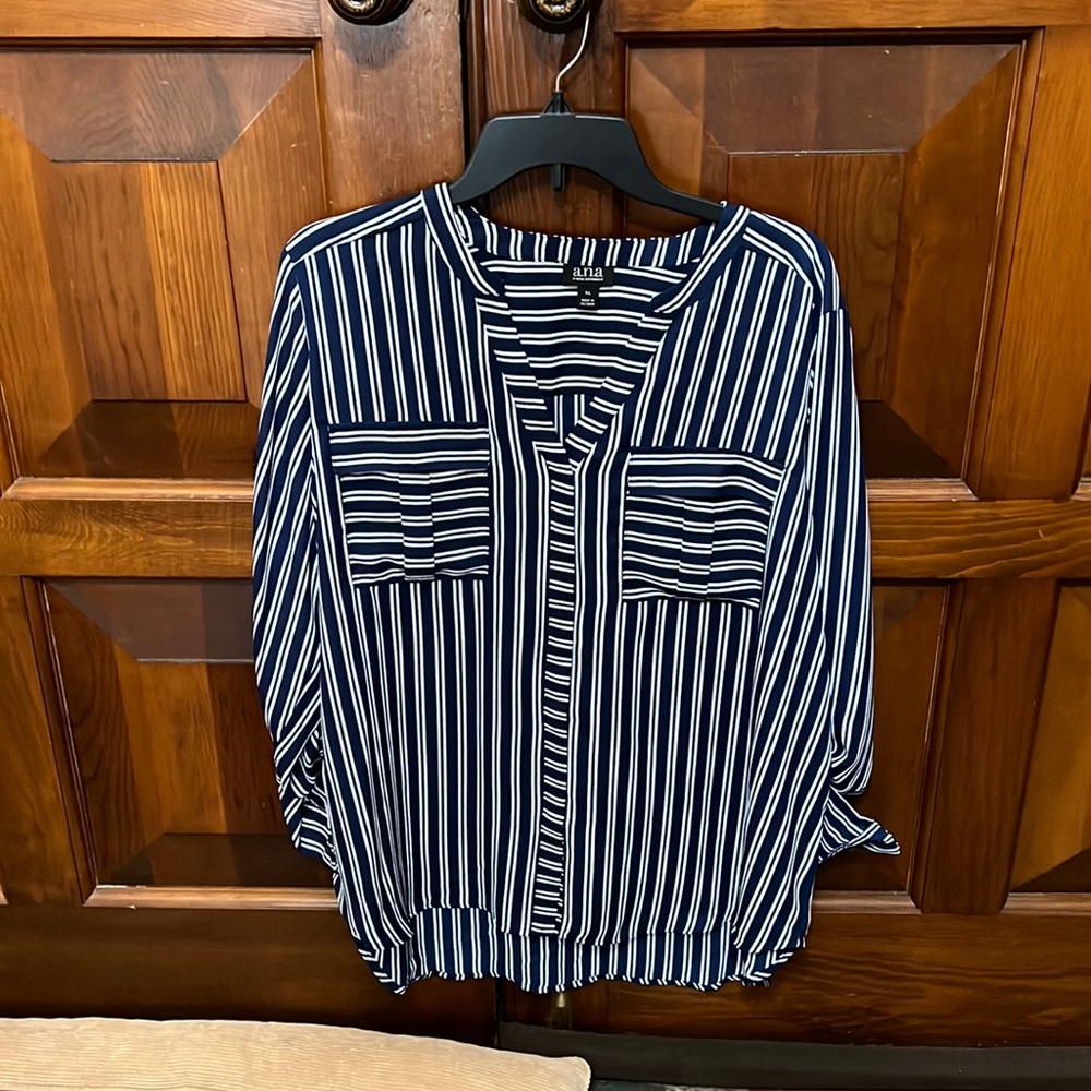 Ana Striped Button down shirt XL